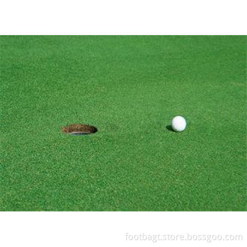 PE Monofilament Curly Yarn Golf Artificial Grass Carpet For